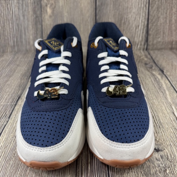 Nike Air Max 1 '86 OG Big Bubble Jackie Robinson Navy/Sail Sz 6.5 FZ4831-400 - Picture 4 of 8